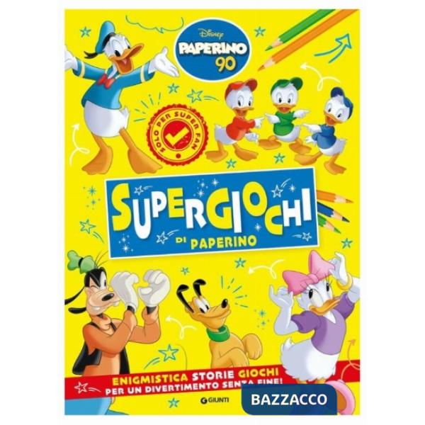 Supergiochi di Paperino. Paperino 90. Enigmistica Storie Giochi per un divertimento senza fine! Ediz. a colori