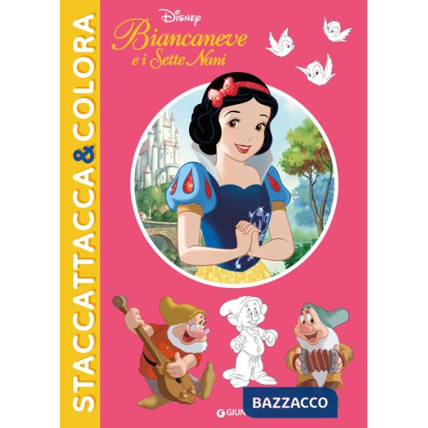 Biancaneve e i sette nani. Staccattacca&colora. Con adesivi. Ediz. a colori
