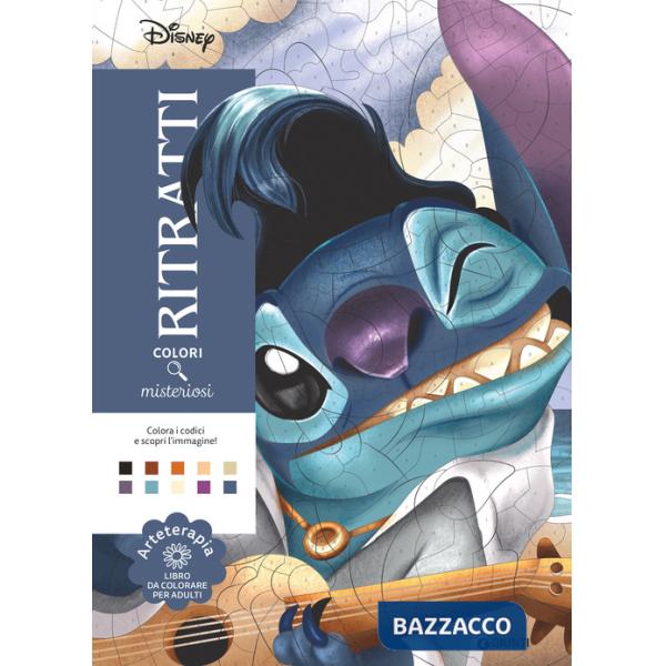 Stitch. Ritratti. Colori misteriosi. Arteterapia. Libro da colorare per adulti. Ediz. illustrata