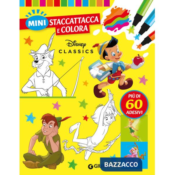 Disney classics. Mini staccattacca & colora. Con adesivi. Ediz. a colori