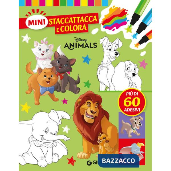Disney animals. Mini staccattacca & colora. Con adesivi. Ediz. a colori