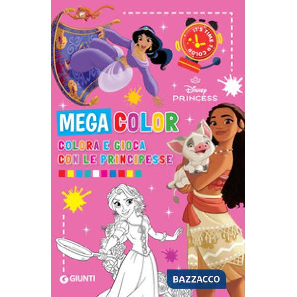 Colora e gioca con le principesse. Mega color. Disney princess. Ediz. illustrata