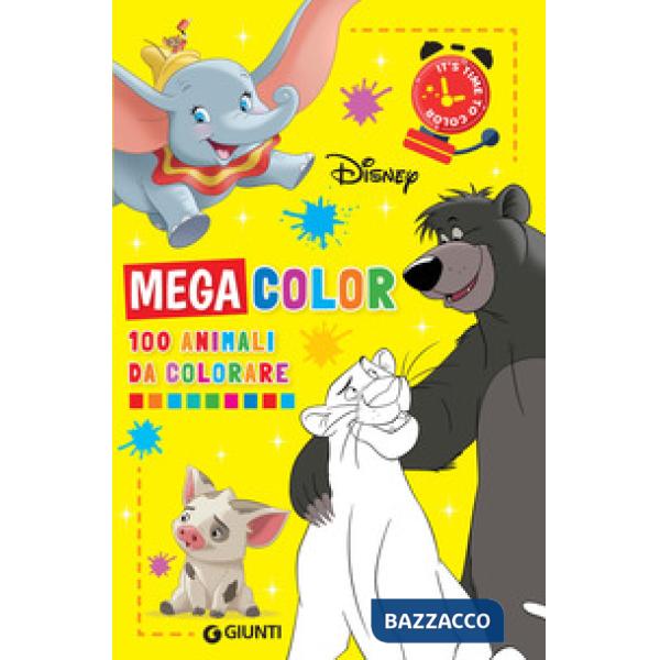 100 animali da colorare. Mega color Disney. Ediz. illustrata