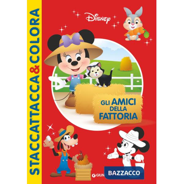 Amici della fattoria. Staccattacca & colora. Con adesivi. Ediz. illustrata (Gli)