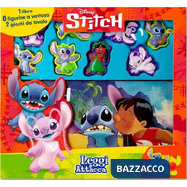 Stitch. Leggi e attacca. Ediz. a colori. Con 8 figurine a ventosa. Con tabellone