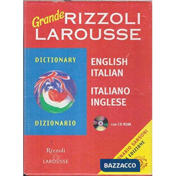 GRANDE RIZZOLI LAROUSSE DIZIONARIO INGLESE + CD RO
