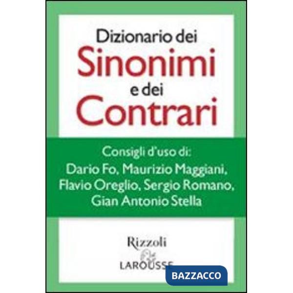 DIZIONARIO DEI SINONIMI E CONTRARI