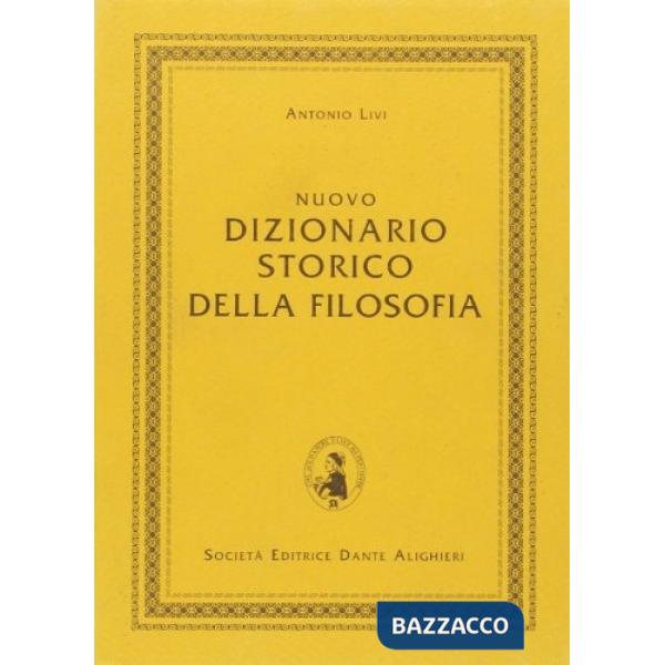 NUOVO DIZIONARIO STORICO DELLA FILOSOFIA