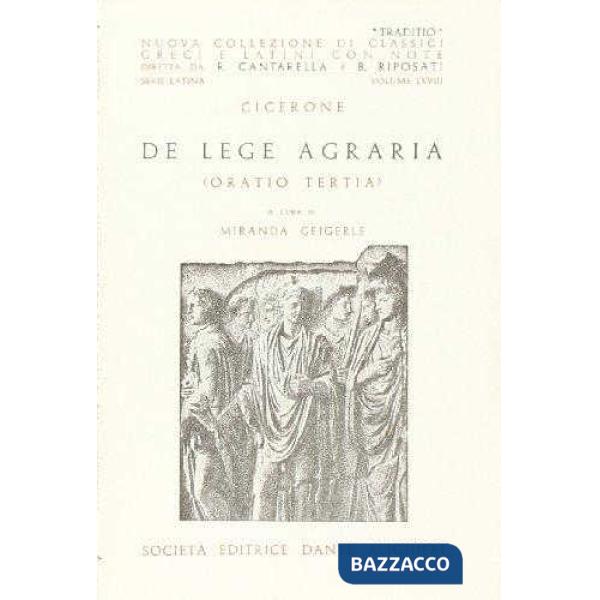 DE LEGE AGRARIA III, A CURA DI M. GEIGERLE