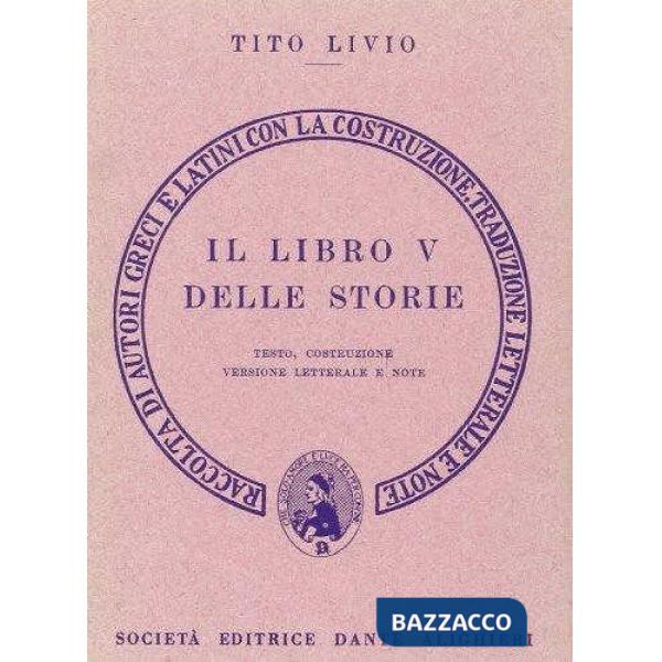 Storia di Roma. Libro 5º. Versione interlineare