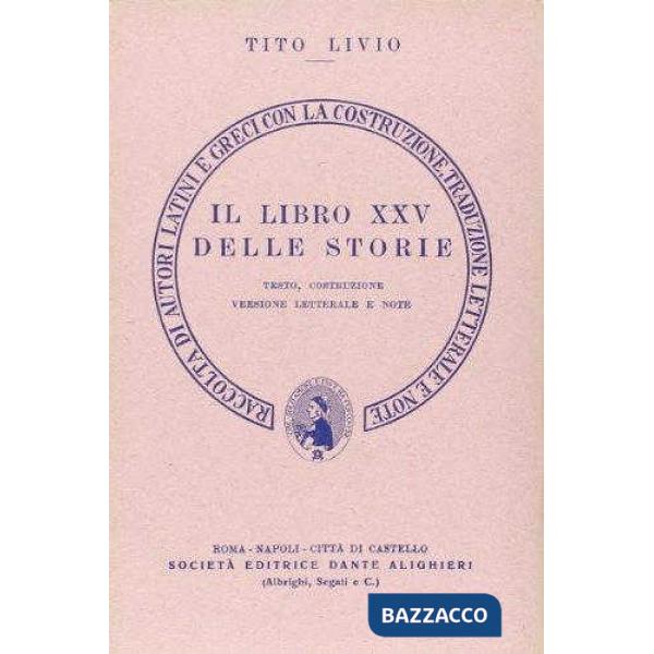 Storia di Roma. Libro 25º. Versione interlineare