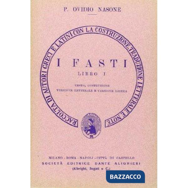 I fasti. Libro 1º. Versione interlineare
