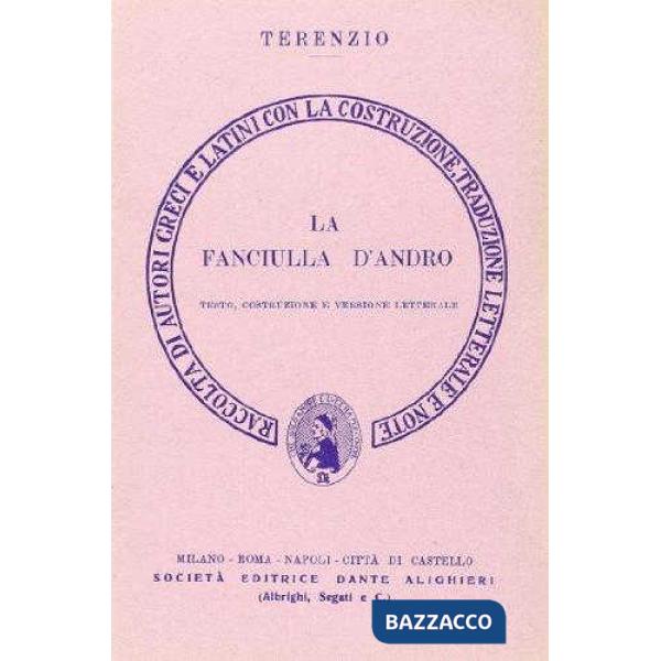 La fanciulla d'Andro. Versione interlineare