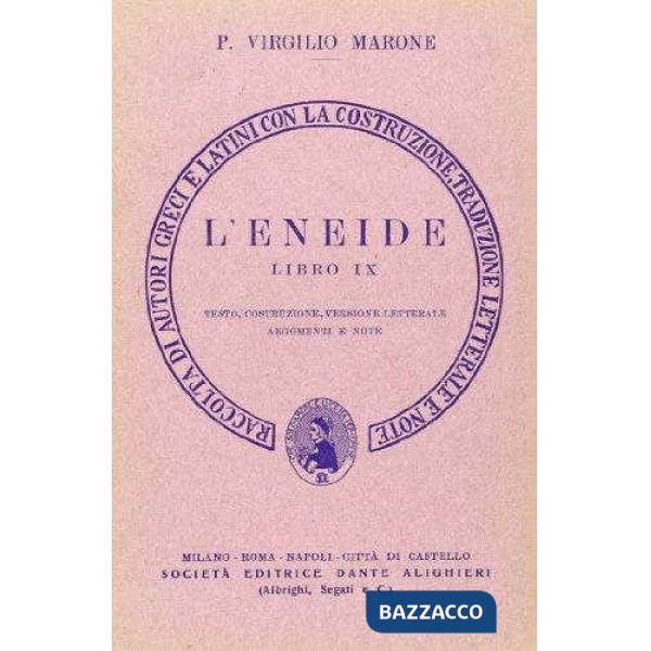 Eneide. Libro 9º. Versione interlineare