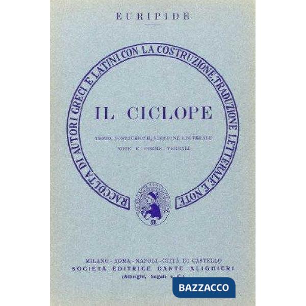 Il ciclope. Versione interlineare