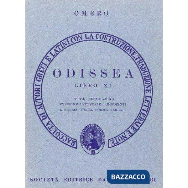 Odissea. Libro 11º. Versione interlineare