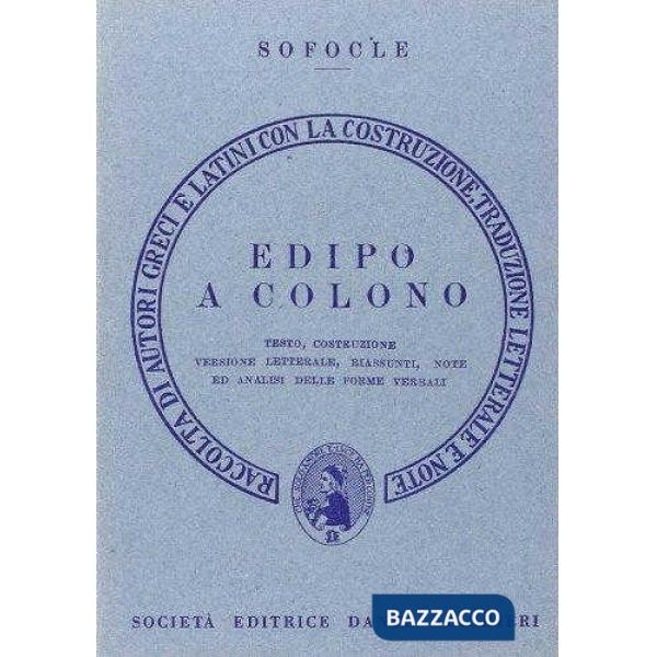 Edipo a Colono. Versione interlineare