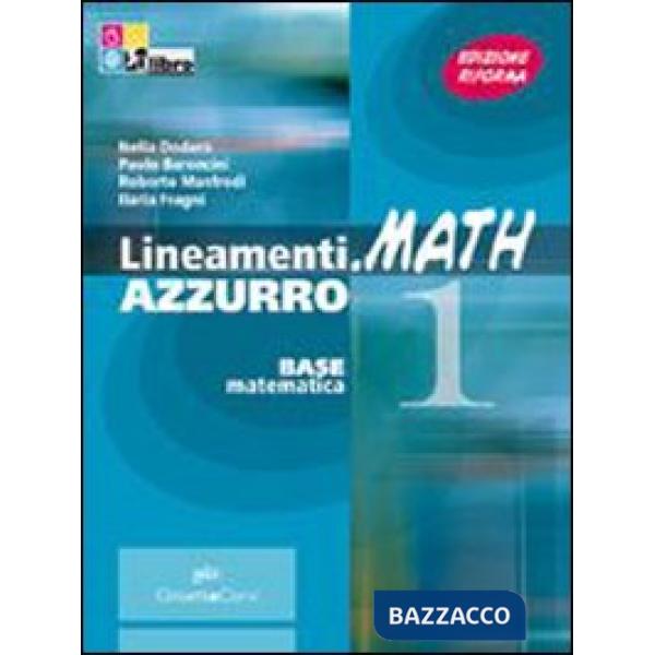 LINEAMENTI MATH AZZURRA 1 + CD + INVALSI + EB