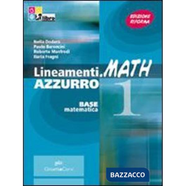 LINEAMENTI MATH AZZURRA ALGEBRA 1 + INVALSI + CD + EB
