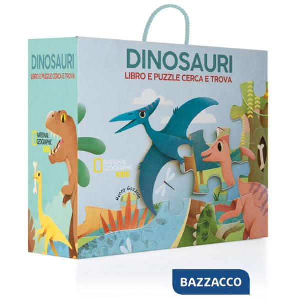 Dinosauri. Libro e puzzle cerca e trova. Ediz. a colori. Con puzzle. Con Poster