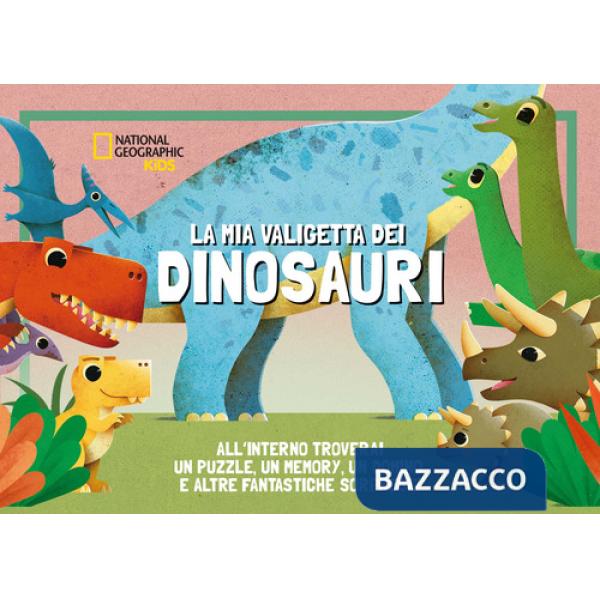 Mia valigetta dei dinosauri. Con un puzzle, un memory, un domino e altre fantastiche sorprese. Ediz. a colori. Con Gioco (La)