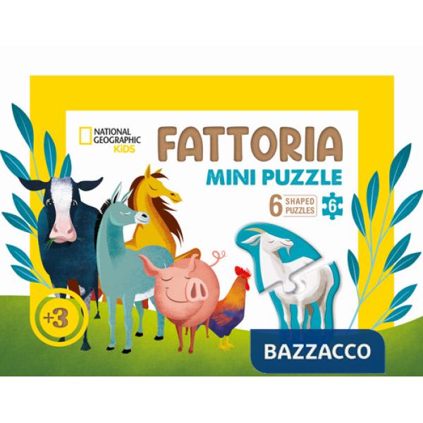 Fattoria mini puzzle. 6 puzzle sagomati. Ediz. a colori