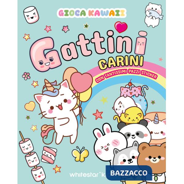 Gioca kawaii. Gattini carini. Con tantissimi pazzi stickers