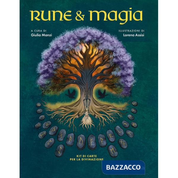 Rune & magia. Kit di 24 carte per la divinazione (su commissione). Con Carte