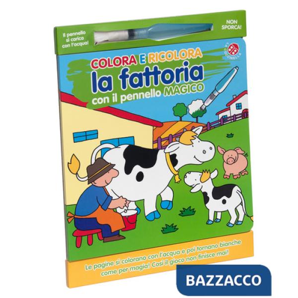 Colora e ricolora la fattoria con il pennarello magico. Ediz. a colori. Con pennarello