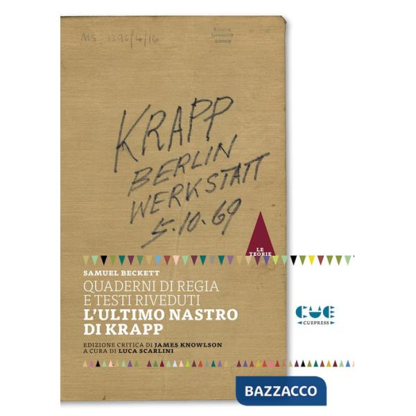 Quaderni di regia e testi riveduti. L'ultimo nastro di Krapp