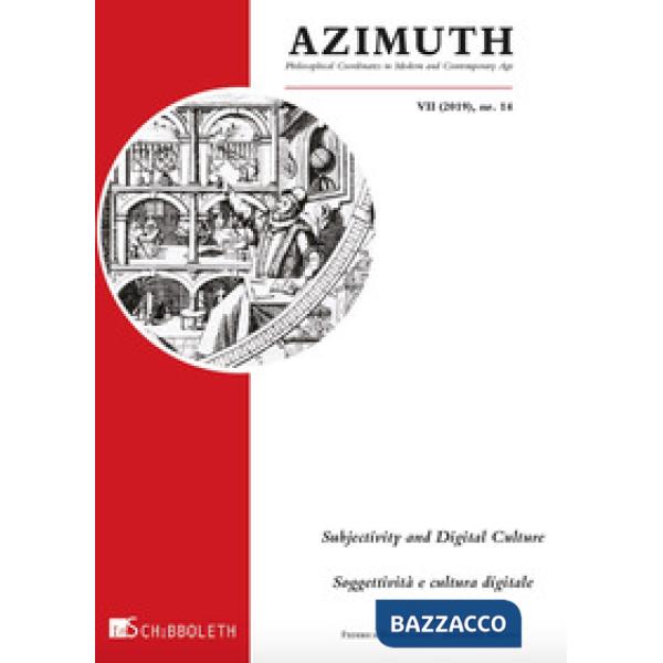 Azimuth (2019). Nuova ediz.. Vol. 14: Subjectivity and digital culture
