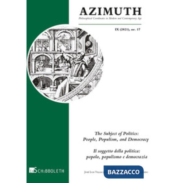 Azimuth (2021). Vol. 17: The subject of politics-Il soggetto della politica