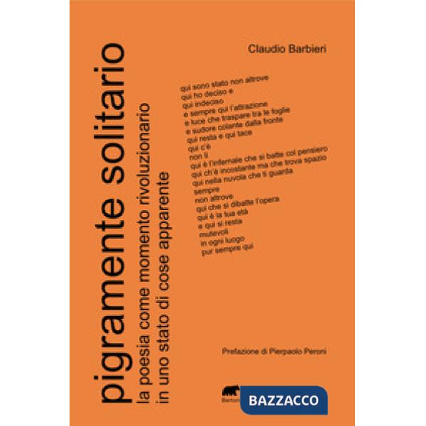 Pigramente solitario. La poesia come momento rivoluzionario in uno stato di cose apparente