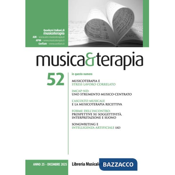 Musica&terapia (2025). Vol. 52