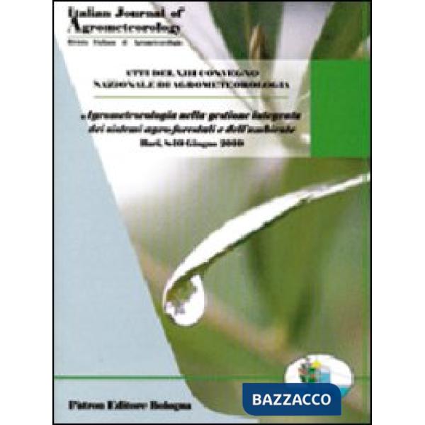 Atti del XIII convegno nazionale di agrometeorologia