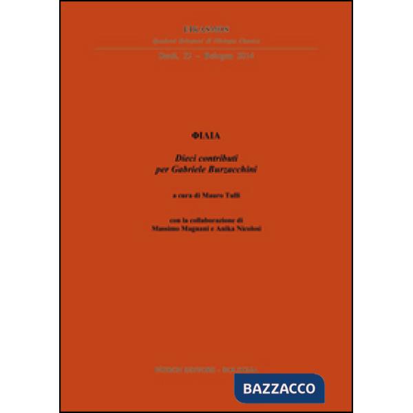 Dieci contributi per Gabriele Burzacchini