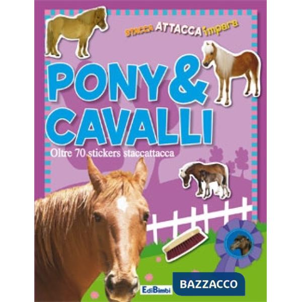 Pony & cavalli. Con adesivi. Ediz. illustrata