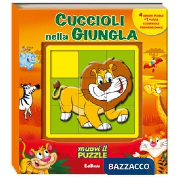 Cuccioli nella giungla. Libro puzzle. Ediz. illustrata