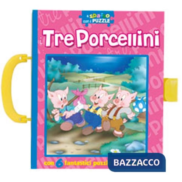 Tre porcellini. A spasso con i puzzle. Libro puzzle. Ediz. illustrata (I)