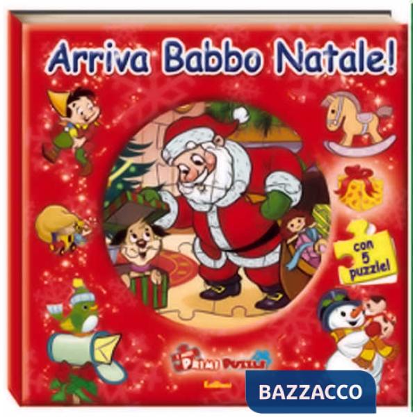 Arriva Babbo Natale! Book&puzzle. Ediz. a colori. Con 5 puzzle