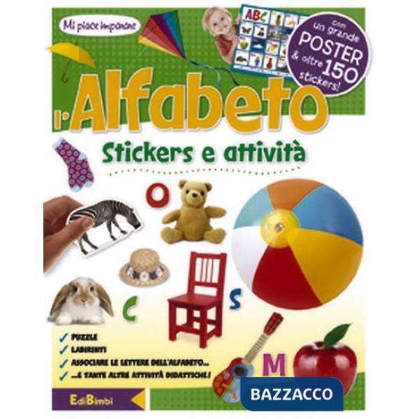 Alfabeto. Mi piace imparare. Con adesivi. Ediz. illustrata (L')