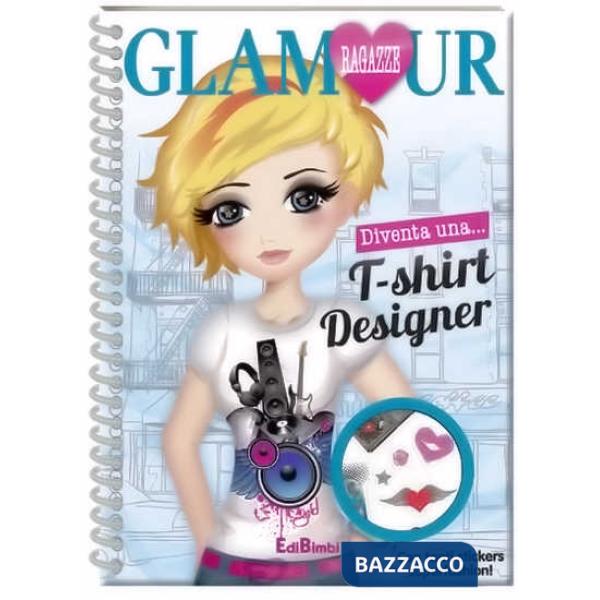 Diventa una t-shirt designer. Ragazze glamour. Con adesivi