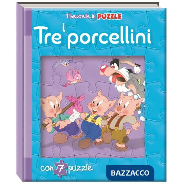 Tre porcellini. Finestrelle in puzzle. Ediz. a colori (I)