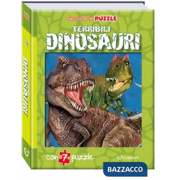 Terribili dinosauri. Finestrelle in puzzle