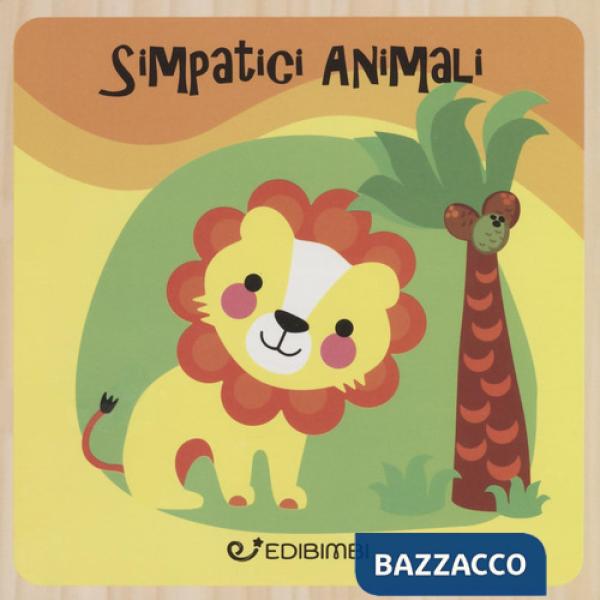 Simpatici animali. Libri in legno. Ediz. a colori