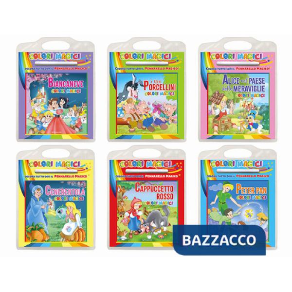 Colori magici: I tre porcellini-Peter Pan-Cappuccetto rosso-Biancaneve-Alice nel paese delle mervaglie-Cenerentola