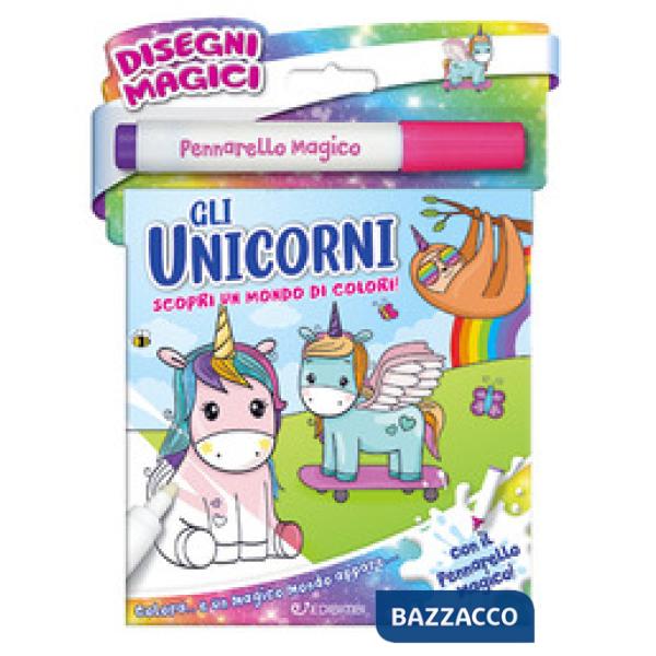 Unicorni. Disegni magici. Ediz. illustrata. Con pennarello magico (Gli)
