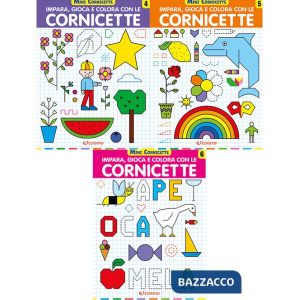 Mini cornicette. Impara, gioca e colora con le cornicette 4-5-6 (3 titoli sfusi). Ediz. illustrata. Vol. 4-6