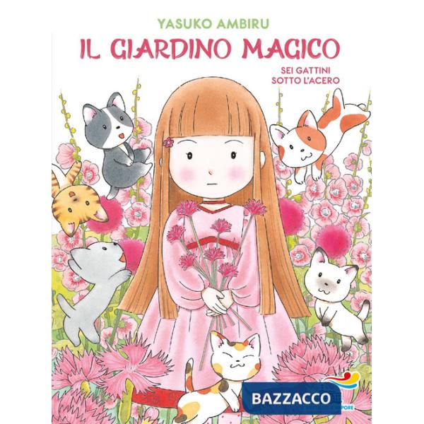 Sei gattini sotto l'acero. Il giardino magico