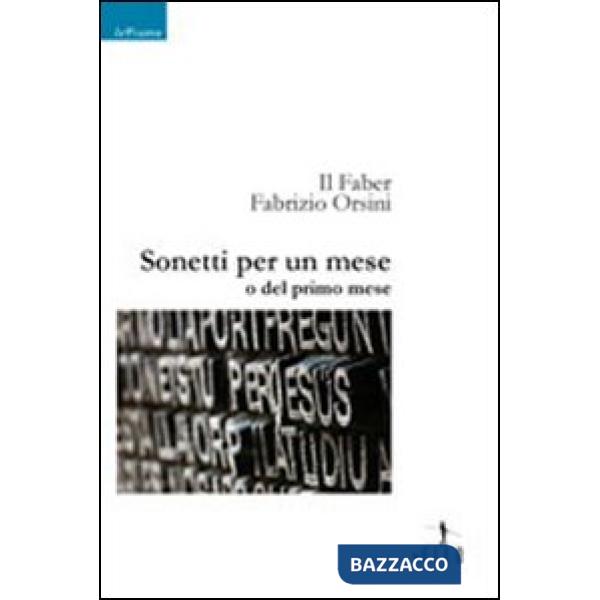 Sonetti per un mese o del primo mese